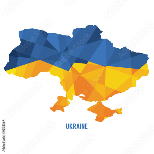 Map of Ukraine Vector Illustration.