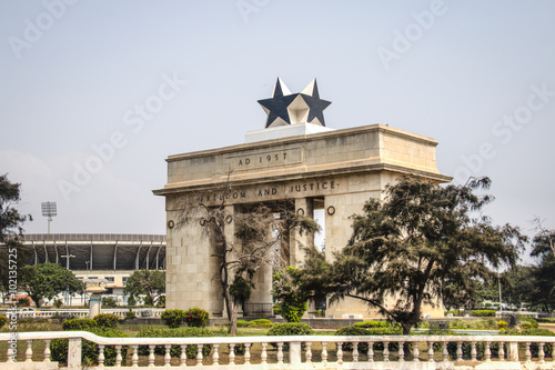 Foto Black star arch in Accra, Ghana.