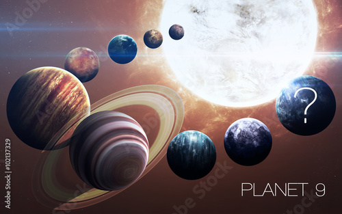 Ninth planet of the solar system opened. New gas giant. Elements of this image furnished by NASA