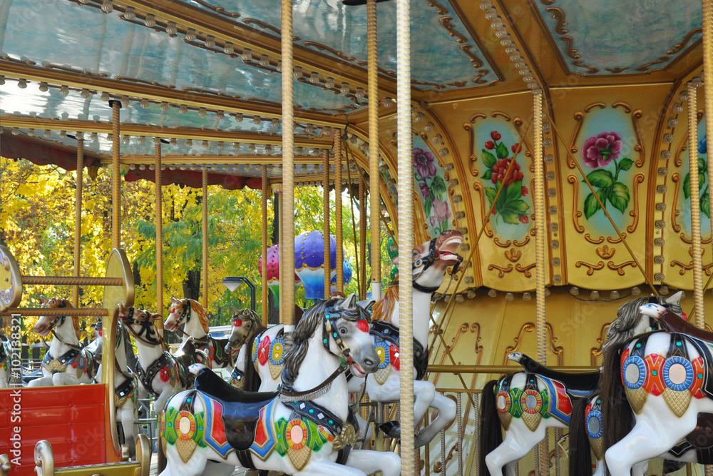 Fototapeta Карусель (merry-go-round)