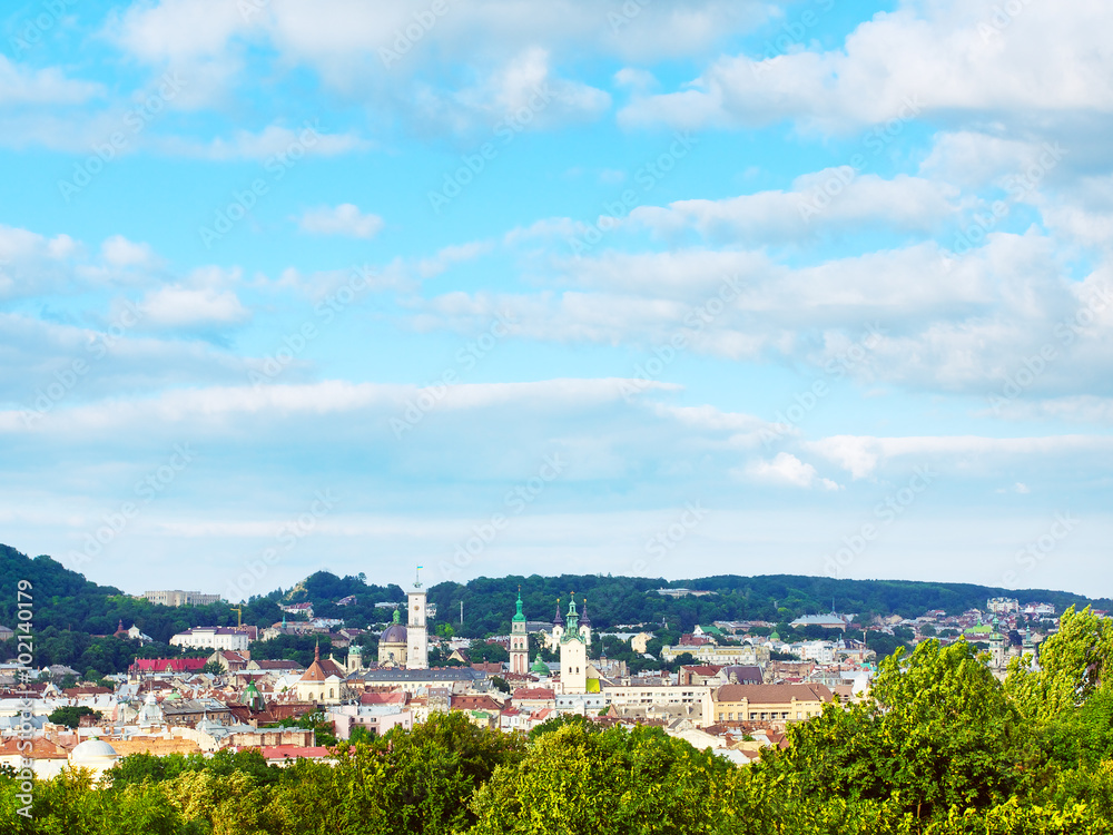 High Angle View Lviv