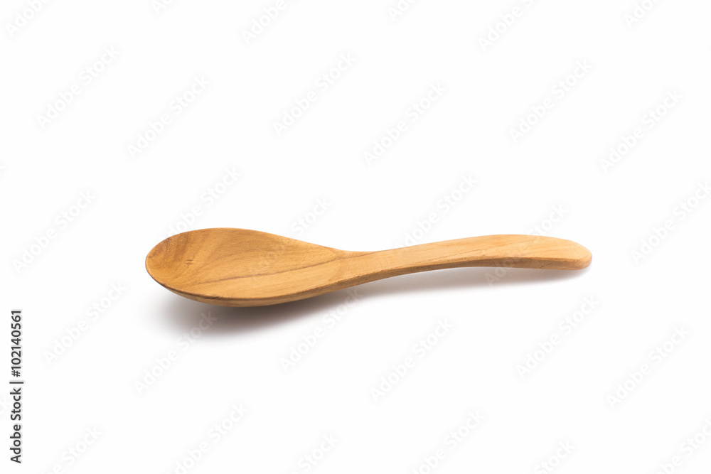 Wood spoon isolate Wood spoon isolate