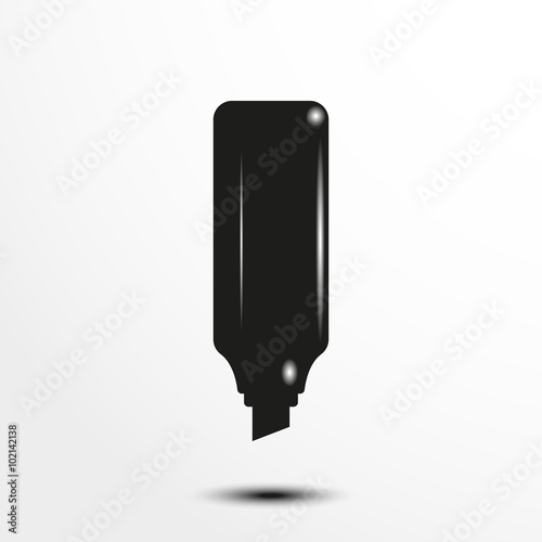 Marker pen. Vector illustration.