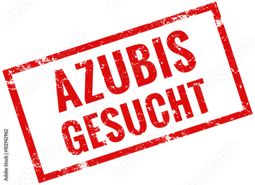 Azubis gesucht Stempel rot grunge
