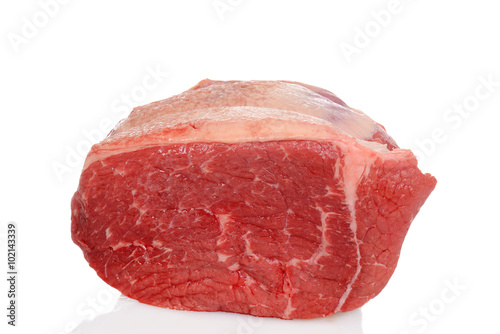 Billede på lærred raw outside round beef roast