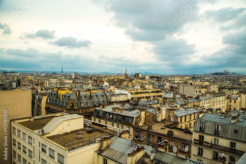 Vue aérienne sur Paris © L.Bouvier