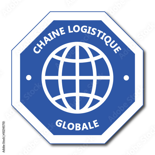 Logo chaîne logistique globale.