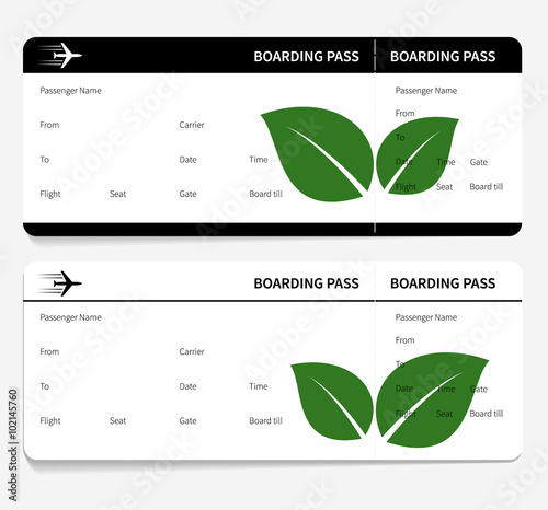 tickets leaves boarding pass