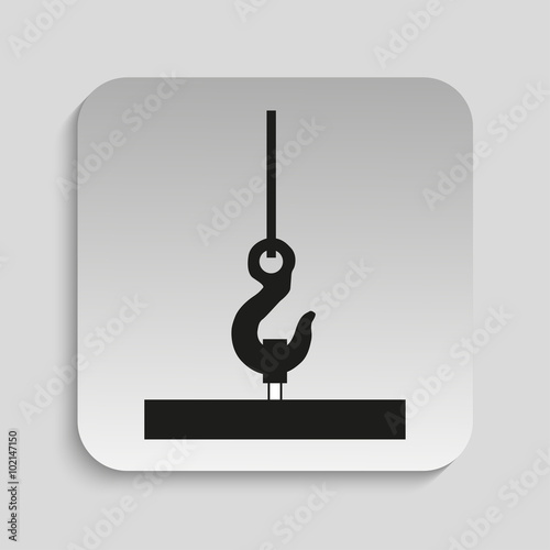 Symbol. Towing cargo. Vector icon.