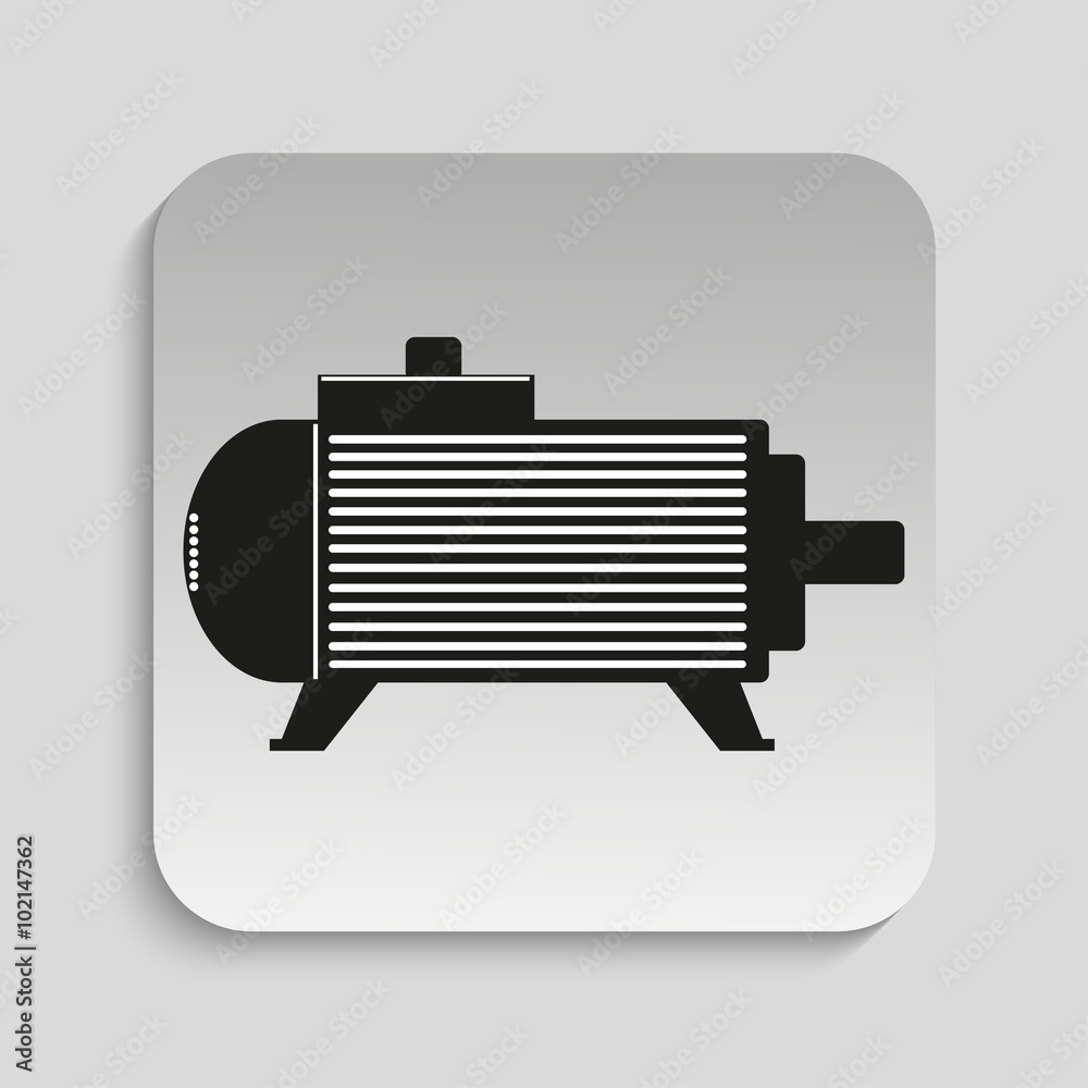Symbol. Repair of electric motors. Vector icon. Symbol. Repair of electric motors. Vector icon.
