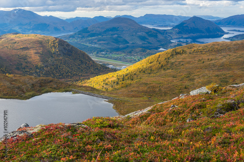 Mountain scenery, Norway photo