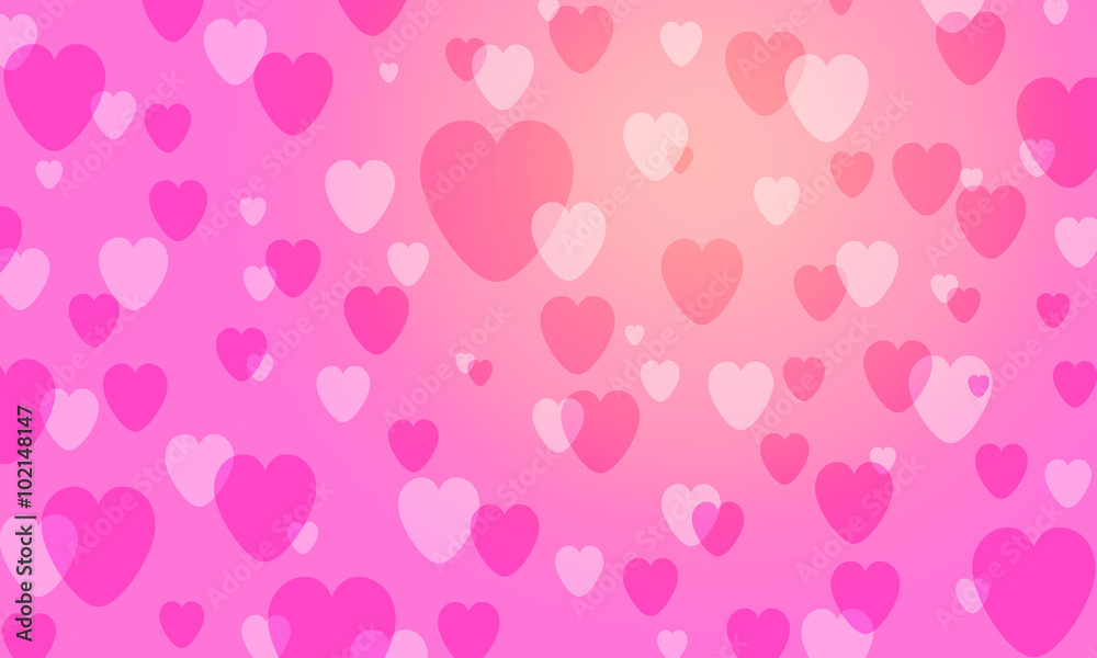 Beautiful Abstract Bokeh Background For Valentine Day