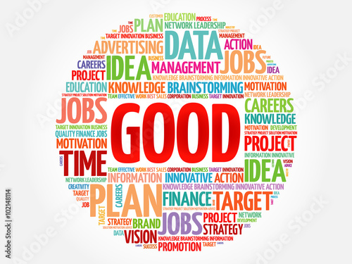GOOD word cloud, business concept
