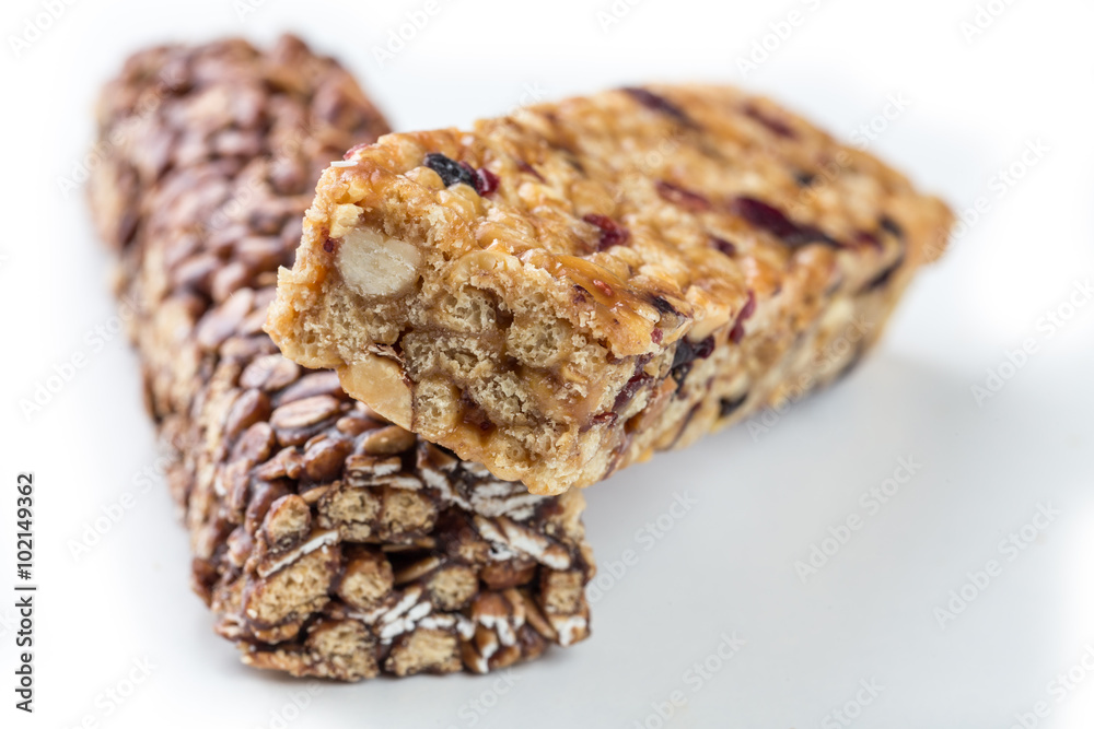 a variety of muesli bars a variety of muesli bars