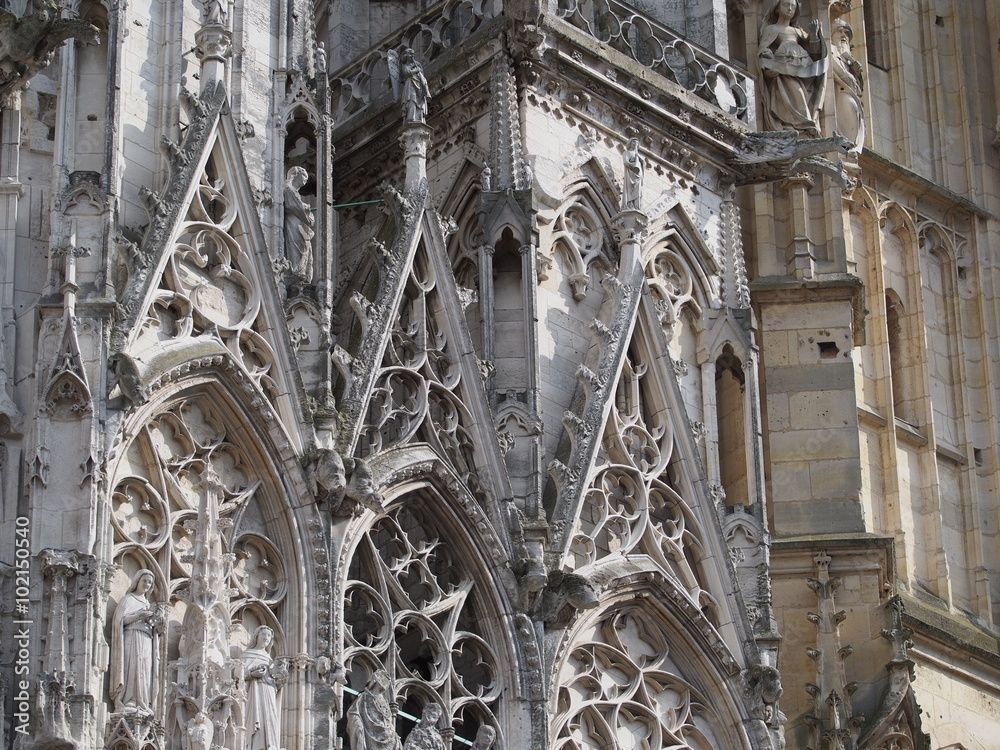 Die gotische Kathedrale von Rouen 