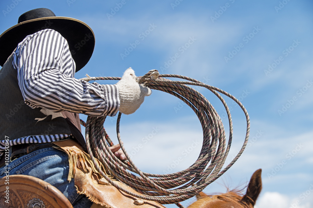 Cowboy with Rope Stock Photo Adobe Stock Cowboy with Rope Stock Photo Adobe Stock