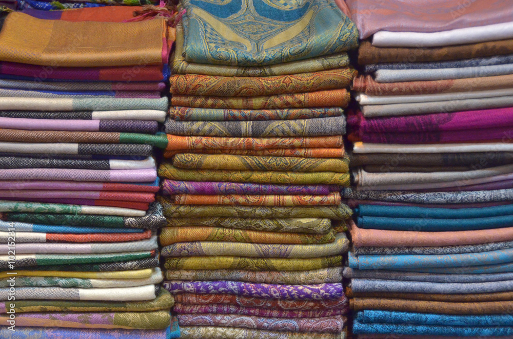 Colourful silk scarfs Colourful silk scarfs