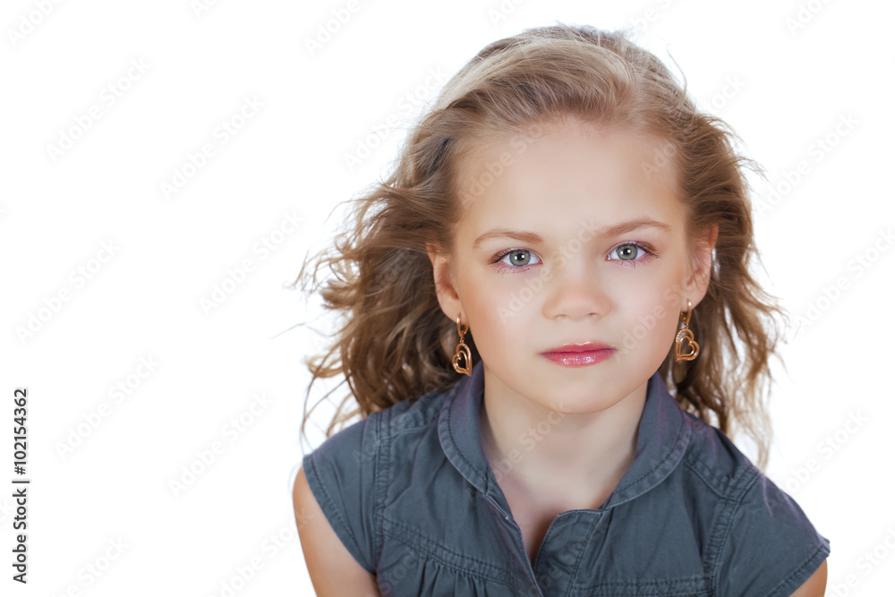 Portrait of a pretty liitle girl Portrait of a pretty liitle girl