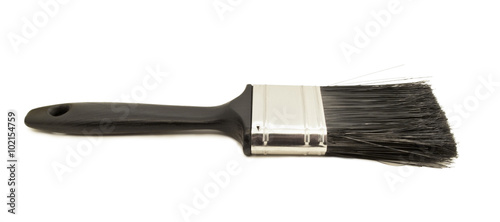 Black paint brush.