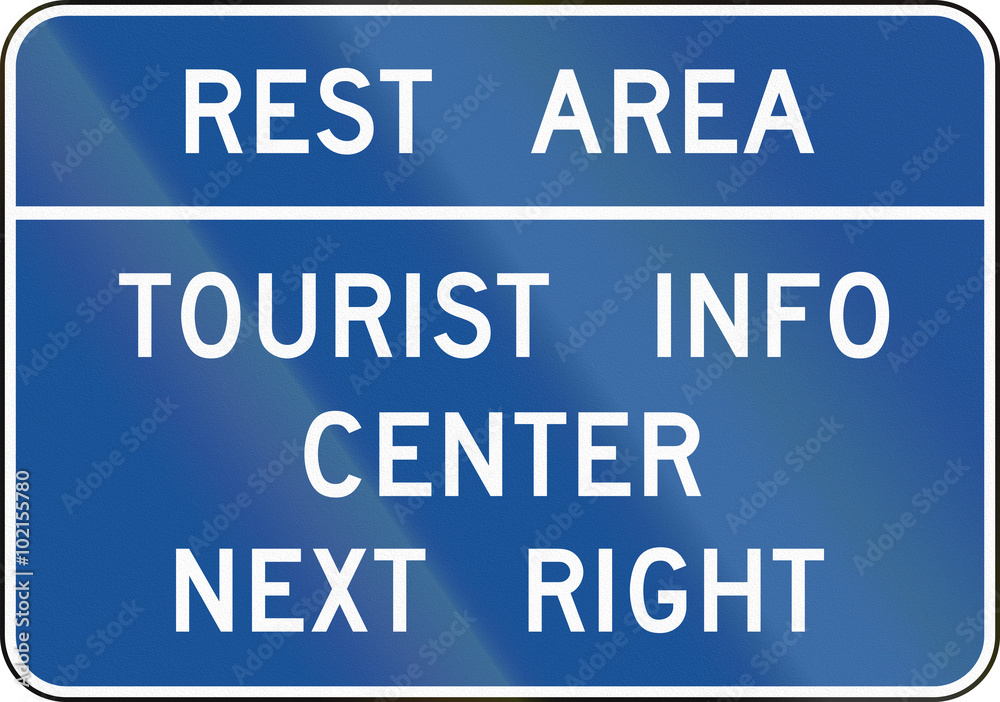 United States MUTCD guide road sign - Rest area United States MUTCD guide road sign - Rest area