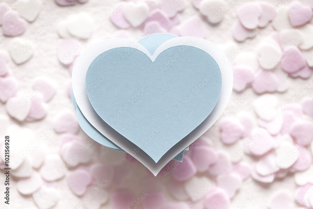 Fototapeta premium Paper hearts