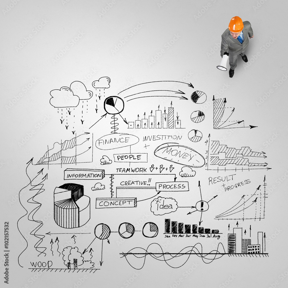 Engineer man and his business strategy Engineer man and his business strategy