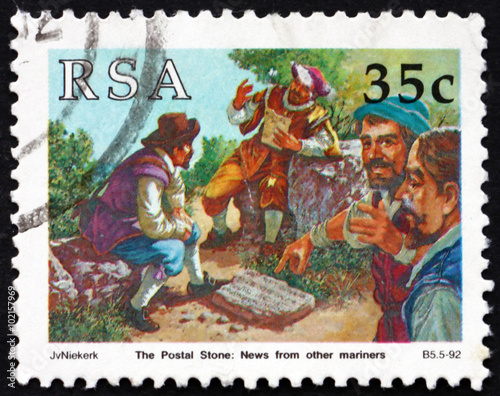 Postage stamp South Africa 1992 Reading News from other Mariners
