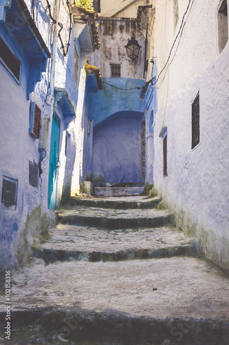 Blue medina of Chechaouen, Morocco photo