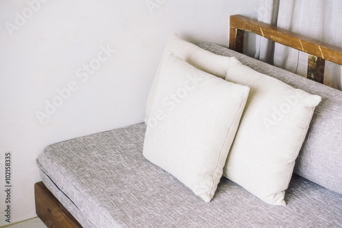 Pillow on sofa decoration