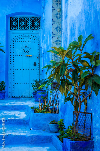 Blue medina of Chechaouen, Morocco photo
