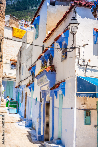 Blue medina of Chechaouen, Morocco photo