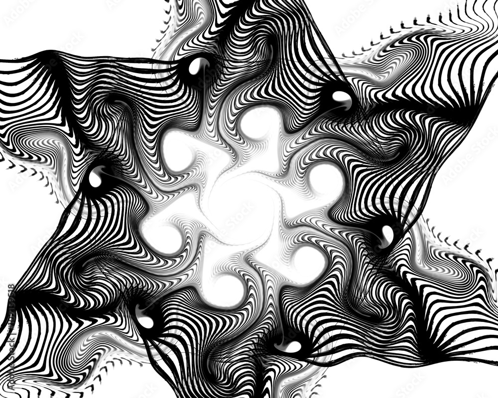 Abstract fractal. Fractal art background for creative design. Decoration for wallpaper desktop, poster, cover booklet. Print for clothes, t-shirt.  Creative illustration for design