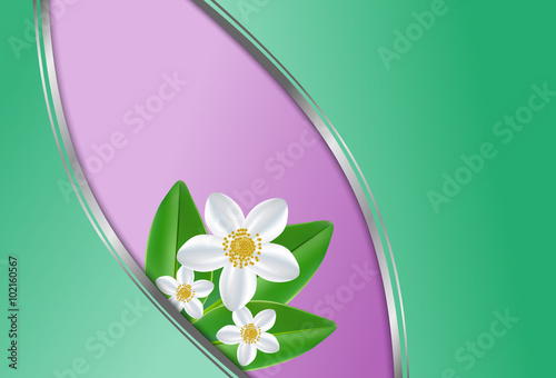 Healthy lifestyle with jasmine flowers