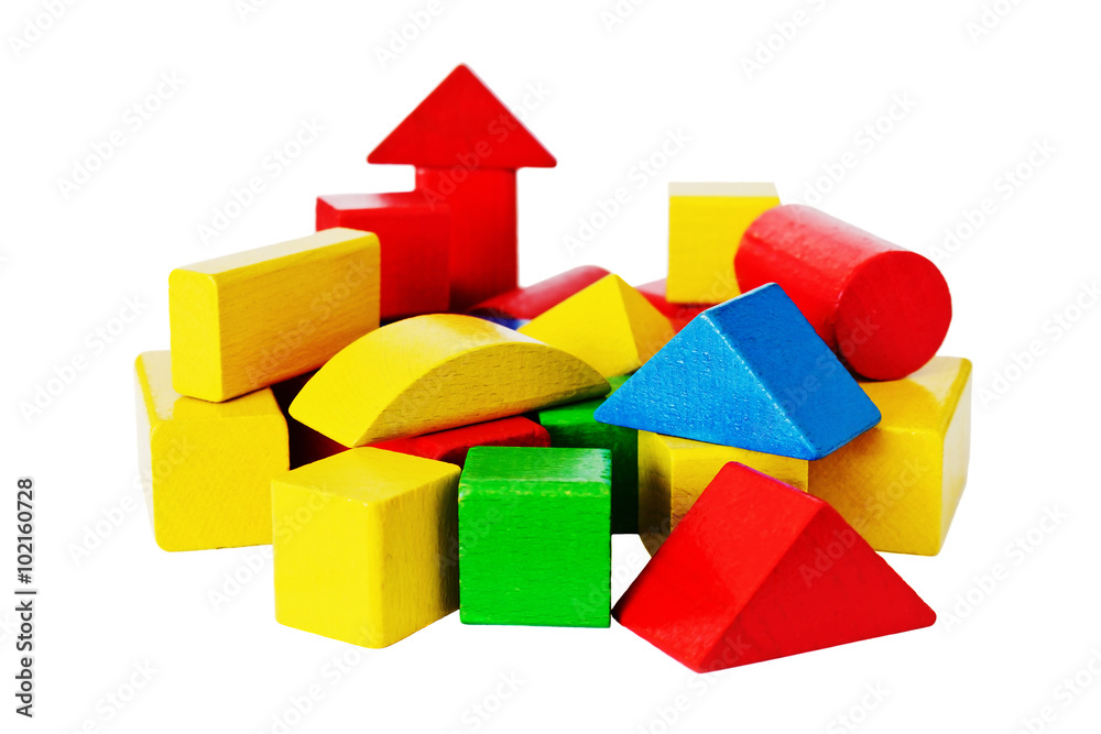 Obraz premium colored wooden cubes
