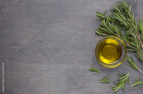 Olive oil and rosemary