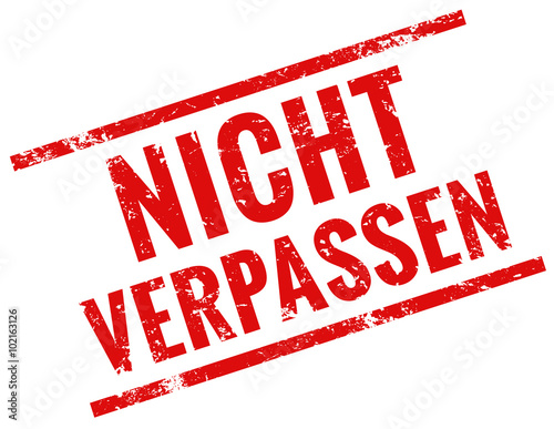 Stempel rot nicht verpassen 