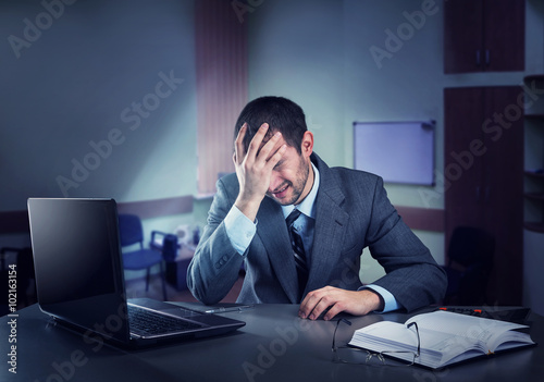 Frustrated businessman