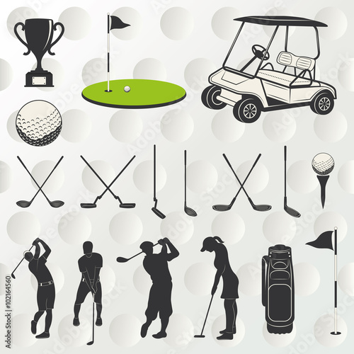 Golf Player Silhouette 
