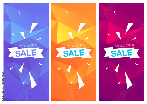 Super Sale Special Offer vertical banners