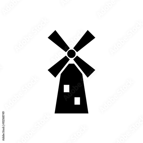 Windmill line icon