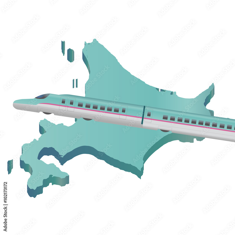 新幹線 北海道 地図 アイコン Stock Vector Adobe Stock