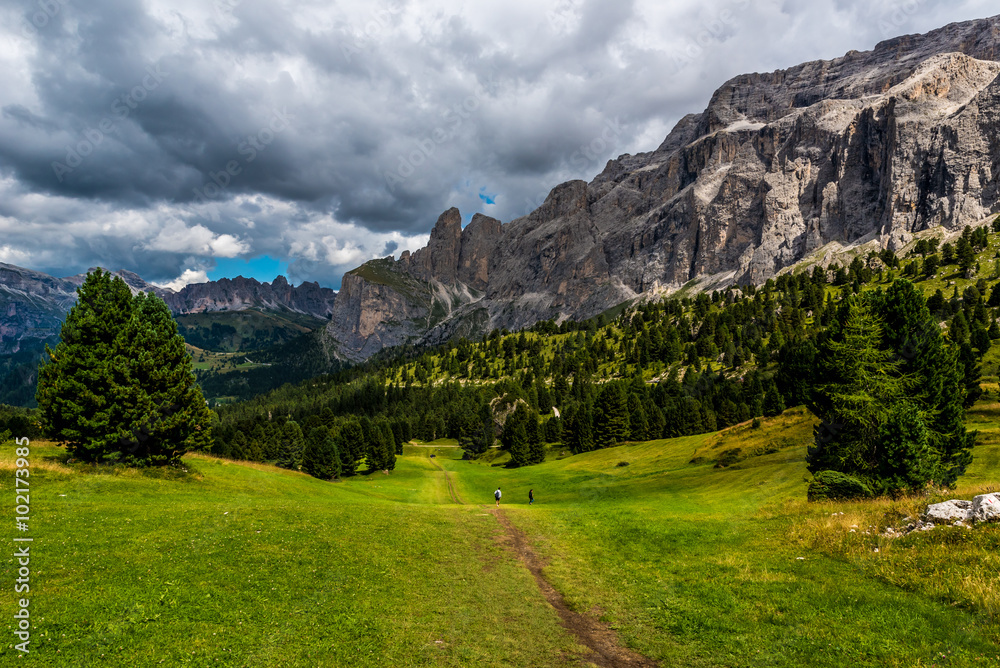 Dolomites Italy - Val Gardena - Passo Sella Dolomites Italy - Val Gardena - Passo Sella