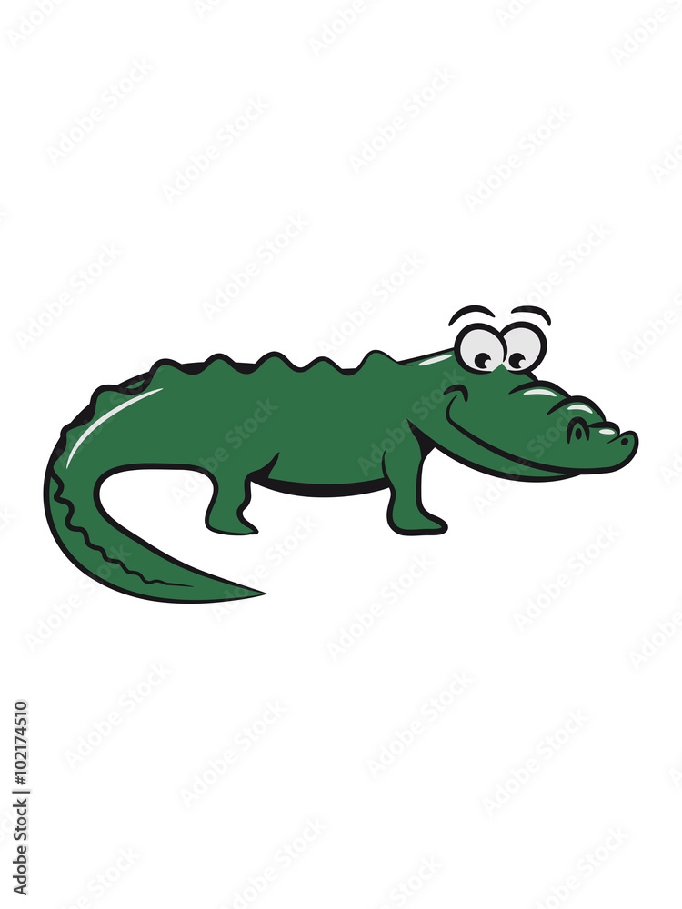 Naklejka premium Crocodile sweet loving