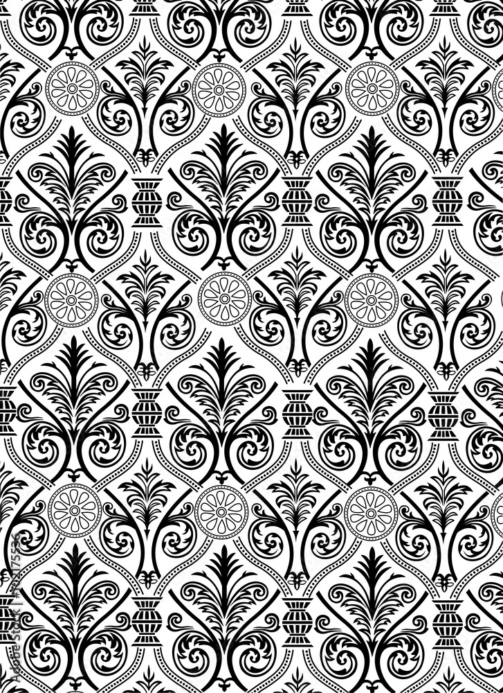 Ornament aus stilisierten Pflanzen Stock-Vektorgrafik | Adobe Stock