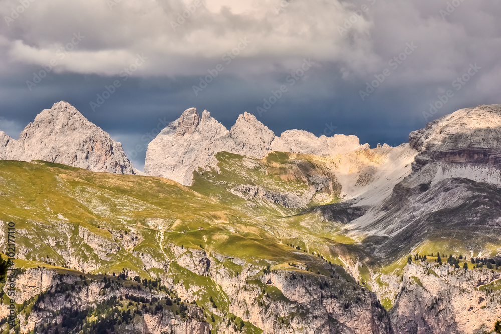 Dolomites Italy - Val Gardena -  Passo Sella