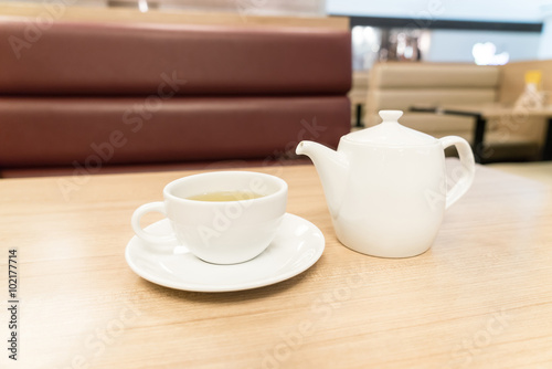 tea cup on table