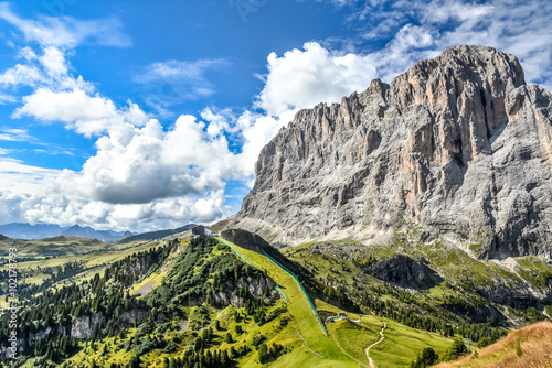Dolomites Italy - Val Gardena -  Passo Sella