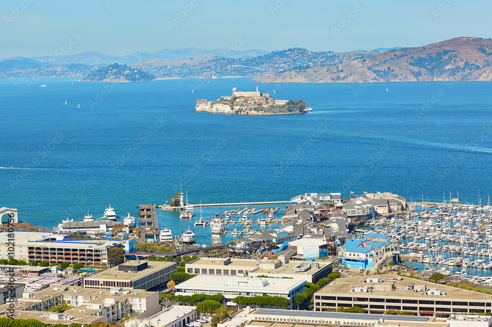 Scenic view of San Francisco, California, USA