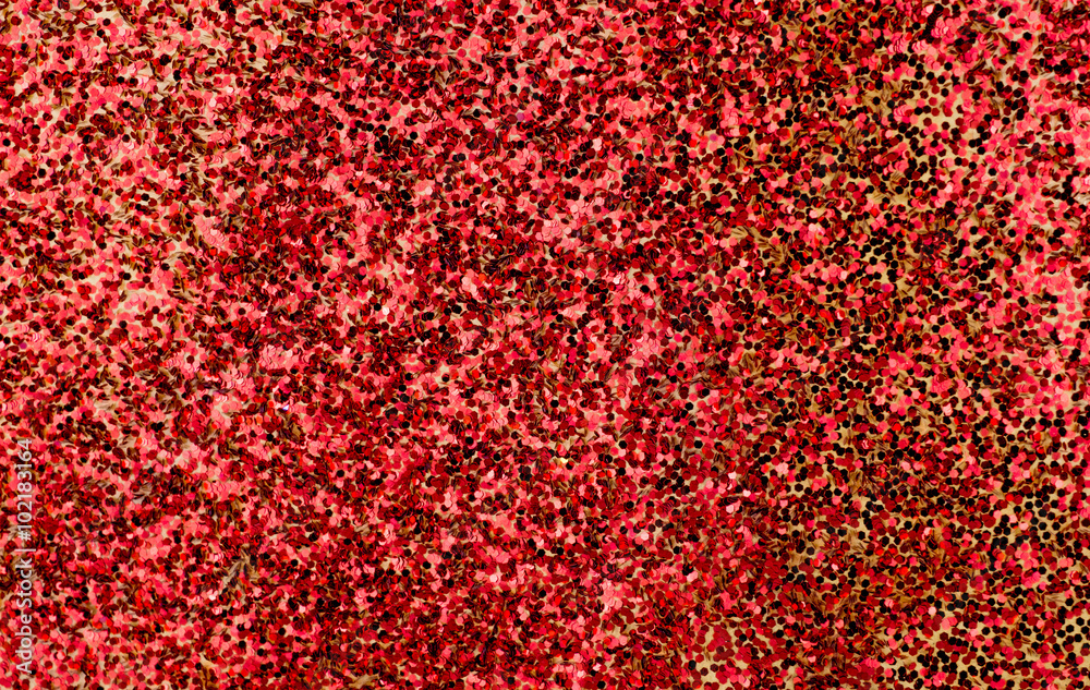 Red glitter texture background, sparkle holiday background