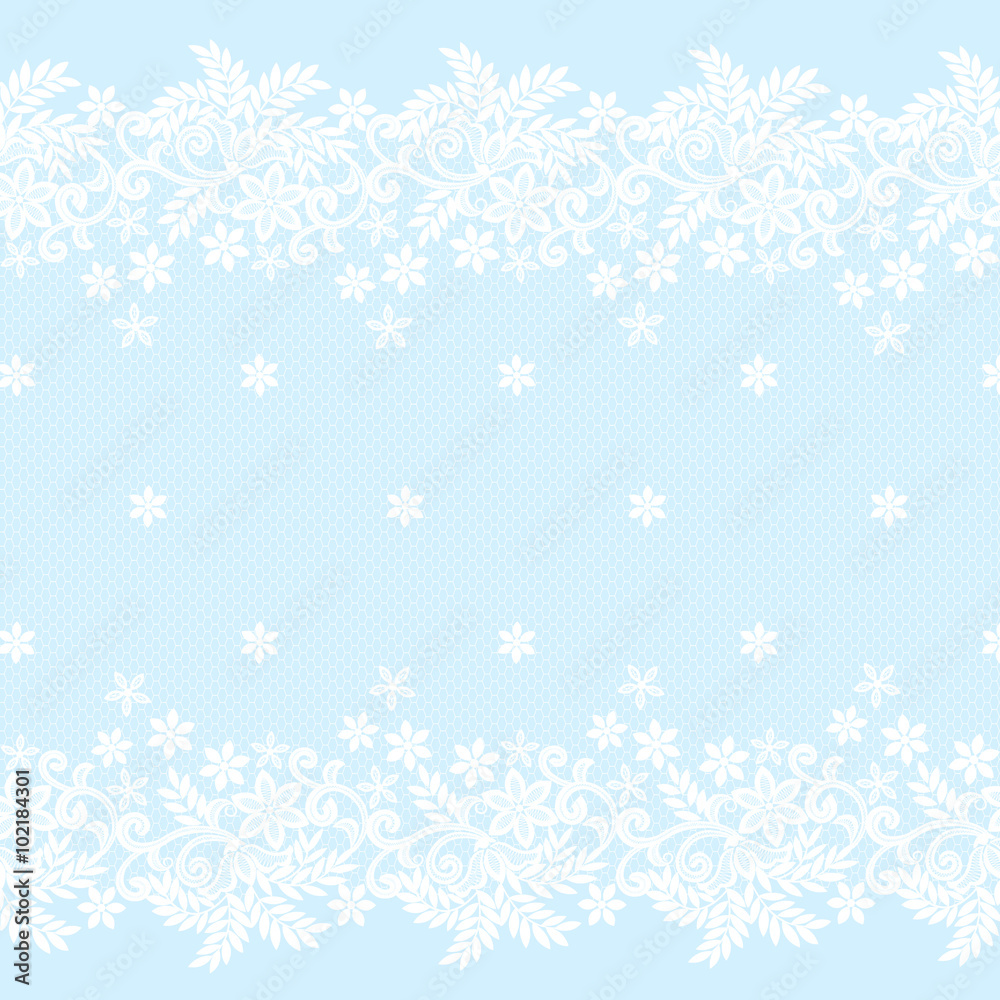 White lace border White lace border